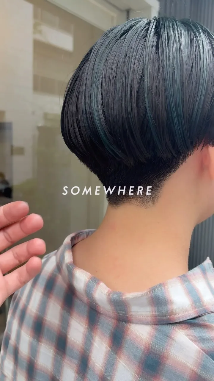 アンブレラ × 刈り上げマッシュBOB